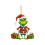 Grinch kersthanger van acryl, 2D platte decoratie 1
