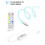 Striscia LED Fankiway a cambio colore, 5 m, con app e telecomando. 1