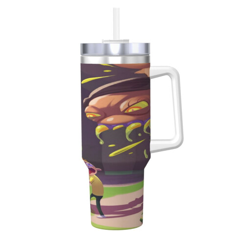 Ποτήρι Rick and Morty 40oz από ανοξείδωτο ατσάλι με λαβή