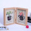 Wooden Double Folding Picture Frame 4x6 Inch Vertical 4
