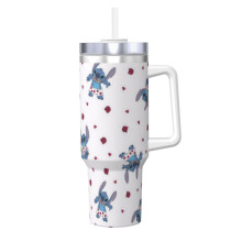 Stitch Tumbler 40oz Stainless Steel with Handle and Straw