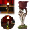 Bougeoir en forme de main squelette, décor gothique, 1 pièce 1
