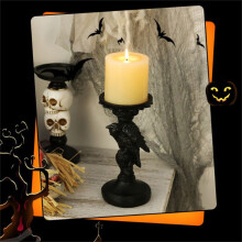 Portacandele a colonna per decorazioni di Halloween, 7,6 cm (3 pollici)