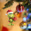 Grinch kerstornament van acryl, groene kerstboomhanger 1