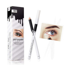 Witte eyelinerpotloden, zacht, waterdicht en mat, 12 stuks