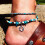 Cavigliera boho con stella marina turchese e perline, 1 pezzo 7