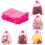VioletRed organza drawstring bags5x7inch100pcs 3
