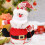 Juldocka presentpåse med jultomtemotiv, snögubbe, 1 styck 6