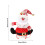 Juldocka presentpåse med jultomtemotiv, snögubbe, 1 styck 7