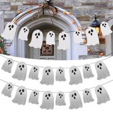 Bannière décorative de porte à fleurs d'Halloween (1 pièce)