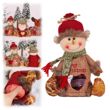 Sacchetto regalo in tessuto con coulisse per caramelle natalizie
