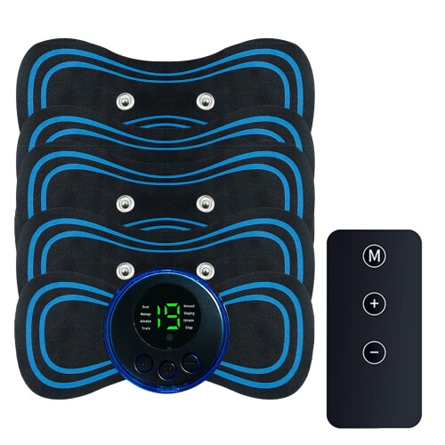 Mini massageador com 10 níveis de intensidade e 5 modos.