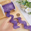 RIC Rac-list blå violett metallic glitter 3,5 cm 5 meter 3