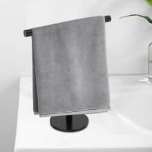 Porte-serviettes Grusce en forme de T, en acier inoxydable, lot de 1