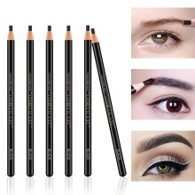 Set wenkbrauwpotloden voor microblading, zwart, 6 stuks