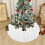Juletreskjørt Snøfnuggdesign 48 tommer 4