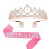 Kit composto da fascia e tiara con strass per la festeggiata (1 set) 1