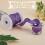 RIC Rac-list blå violett metallic glitter 3,5 cm 5 meter 5