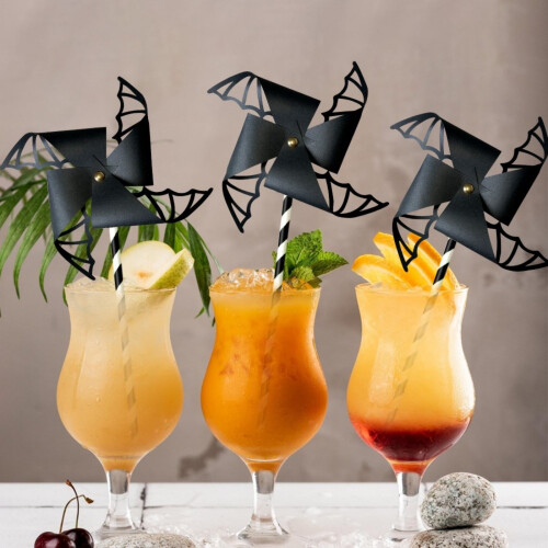 Halloween papír szélmalom szellem dekoráció 1 darab