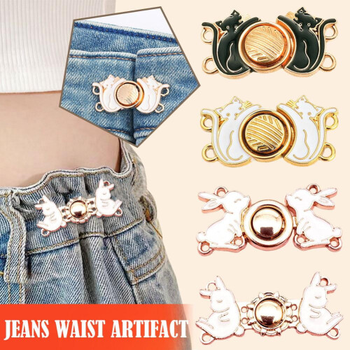 Adjustable Alloy Waist Button for Jeans Skirts Pants 1
