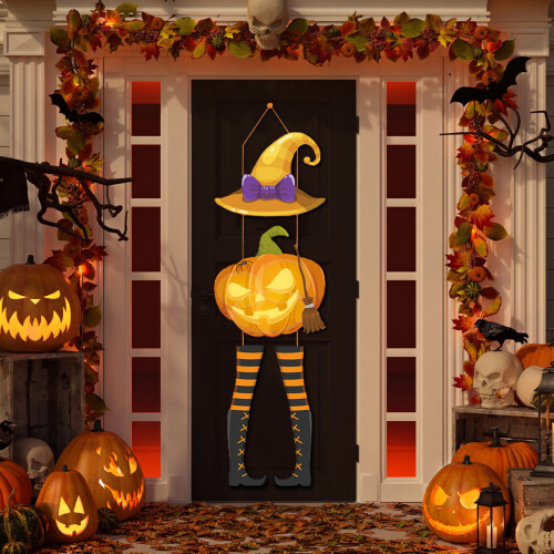 Decorazioni di Halloween da appendere: zucche e fantasmi (6 pezzi)