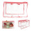 Διαφανής τσάντα οργάνωσης ταξιδιού από PVC με χωρισμένες θήκες 1