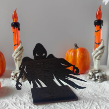 Set di decorazioni di Halloween in legno con proiezione di ombre