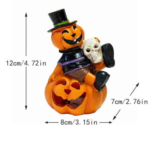Veilleuse LED citrouille, décoration d'Halloween (1 pièce) 2
