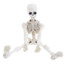 Halloween-luurankomallin kokovartaloinen minihahmo