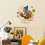 Stickers muraux d'automne Citrouille Dinde Feuille d'érable 12 pièces 7