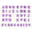 Ensemble d'emporte-pièces formes alphabet 40 pièces 1