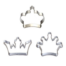 Emporte-pièces couronne de princesse en acier inoxydable, 3 pièces