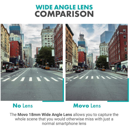 Lente grande angular SPL-WA de 18 mm com clipe universal 1