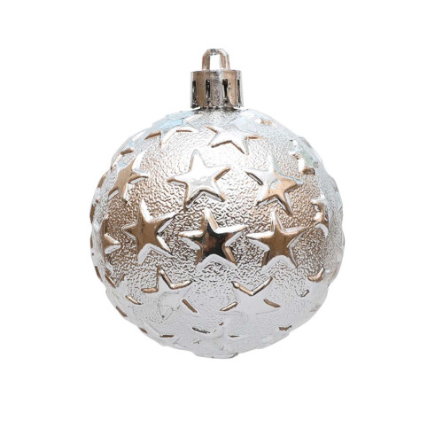 Weihnachtskugel, geprägt, 6 cm