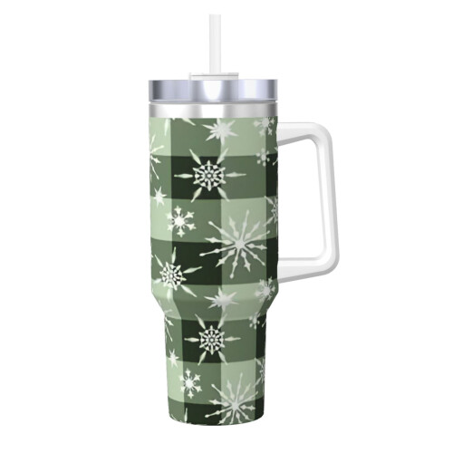Juleternt glas i rustfrit stål, 40oz med hank