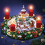 Kerstdecoratie sticker met de Kerstman (1 stuk) 1