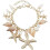Conjunto de joias de sereia com conchas, estrelas-do-mar e pérolas (3 peças) 4