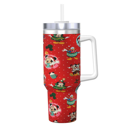 Mickey Mouse-krus i rustfrit stål, 113 ml med hank