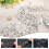 Collier de perles artificielles grises 3-8 mm, 10 brins 3