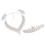 Brautperlenkrone-Tiara-Set mit Strasskette und 4