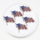 American Flag Lapel Pins Silver Tone 2 Pack 5