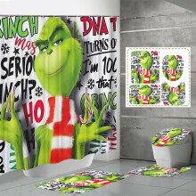Juego de decoración navideña para exteriores, poliéster impermeable, 4 piezas.