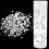 Collier de perles artificielles grises 3-8 mm, 10 brins 7
