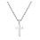 Men's Cross Titanium Steel Double-Layer Necklace 7