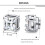 Crystal Clip-On Earrings Non-Piercing Magnetic Stud 7