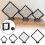 3D floating display frame stand for jewelry F2F4 2