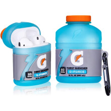 AirPods1/2PVC-kotelo avaimenperällä, pehmeä suojakuori