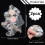 Aplique de renda floral 3D com lantejoulas, 7,6 x 10,4 polegadas (2 peças) 2