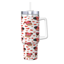 Mickey Mouse 40 oz Stainless Steel Tumbler with Handle and
