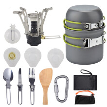 Donemore Camping-Kochgeschirr-Set, antihaftbeschichtet, leicht, 5-teilig